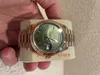 Дизайнерские часы дневной дат бренд 3235 40 Rose Gold Olive Green Dial Men's Watch 228235 02PB
