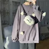 Bluzy damskie bluzy harajuku ponadgabarytowa bluza kobiety Kawaii Ubrania uliczne streetwear w stylu Korea Para miłośnicy Niedźwiedź Niedźwiedź Kobieta Słodki 221129