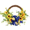 Decorative Flowers Half-covered Suower Garland For Front Door Outdoors Window Decoration Artificial Flower Summer Wreaths Decor Accessories