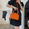 Bags simple texture design sling one shoulder bag women's 2023 spring new personalized oblique cross shell Purse