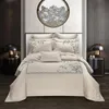 Bedding sets Chic Oriental Embroidery Bamboo Duvet Cover Set Premium Egyptian Cotton Soft Queen Double King 4Pcs set with Bed Sheet 221129