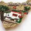 Рождественские украшения ручной работы Tenerife Испания смола 3D -карта смола холодильник магнит Туристические сувенирные холодильники Магнитные наклейки Home Decor 221129
