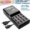 Station de chargeur USB intelligente 12 Ports prise de courant multi-port vitesse mur quai de charge HUB adaptateur de bureau à domicile pour téléphone