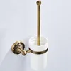 Haken badkamer messing ronde chassis antieke ambacht reliëf toiletborstelhouder set accessoires