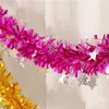 Flores decorativas, útil guirnalda de oropel, 6 estilos, decoración de guirnaldas, preciosas cintas para árbol de Navidad para fiesta de boda