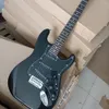 6 strings zwarte elektrische gitaar met SSS pickups rozewood fretboard aanpasbaar