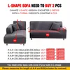 Sandalye kapakları Jacquard Stretch Sofa Kapak Oturma Odası Slipcover Kesit Kesitli Kanepe Mobilya Koruyucusu 1/2/3/4 Seater Funda