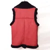 Fourrure femme automne et hiver femmes gilet en cuir d'agneau manteaux sans manches automobile pardessus Faux vêtements printemps A315