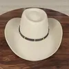 Boinas lihua marca lã abrangente chapéus fedora para homens homens preto/branco/marrom chapéu de vestido feltro Panamá com forma de cúpula.