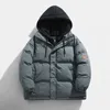 Mens Down Parkas Winter Hooded Jackets Casual Thick Men Windbreaker Warm dragkedja Overcoats Clothing Outwear 4XL 221129