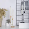 Candle Holders Metal Home Decoration Party Supplies Pillar Craft Candelabra Long Slot Holder Candlestick