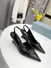 Sandaler Kvinnors h￶ga klackar ￖppen t￥ tjock h￤l Summer Sandaler Leather Designer Large Size Fashion Sexig Formal Wear Elegant Temperament Office Shoes-0005