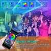 Bluetooth LED Lights RGB Light Zestaw 150LED SMD5050 WODYPROOKOWY MUZYKA SYNC SYNC ZMIANA