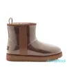 LuxuryClassic Clear Mini-Stiefel, Designer-Damen, Australien, australischer Winter, Herren, Schnee, Kind, Kinder, Pelz, pelziger Satin-Stiefel, Stiefeletten