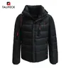 Hommes vers le bas Parkas TALIFECK veste d'hiver décontracté coton manteau chaud épais rembourré Parka Homme vêtements d'extérieur noir s 221129