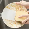 Reinigung von Pinseln kreative Toastformform-Wäsche-Wäscheschwämme waschbarer Schrubbenwerkzeuge für Töpfe Gerichte Küchenzubehör Haushaltsreinigung Gadget FY2677