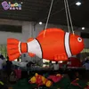Ilumina￧￣o infl￡vel Cartoon palha￧o peixes bal￵es modelos infla￧￣o decora￧￣o de temas oce￢nicos para eventos de publicidade com arbustos air brinquedos esportes