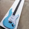 6 Strings Blue Relic Electric Guitar with SSS Pickups Rosewood Fretboard Customizable