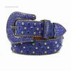 2022 Cintur￣o de designer BB Simon Rhinestone Belt Pin Fixador Rivet Handmade Hip-Hop Personalidade l￭quido Red Style Palnta vers￡til Miss Miss Seller