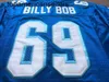 Billy Bob #69 Varsity Men Movie Football Jersey All Stitched Blue S-3XL