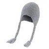 Baby Caps Hats Capacho sólido Inverno infantil Proteção de orelhas