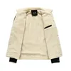 Vestes d'hiver pour hommes, manteau polaire chaud en velours côtelé, peluche, mode coréenne, Streetwear moto 221129
