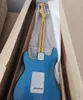 6 Strings Metal Blue Electric Guitar com captadores SSS personalizável