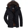Mens Jackets M7Xl Winter Men Windbreaker Coats Thicken Fleece Overcoats Faux Fur Hooded Long Male Outdoor Skiing Parkas 221129