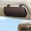 Innenzubehör Brillenhalter für Auto Sonnenblende Leder Sonnenbrille Clip Aufbewahrungskoffer Box Ticketkarte Auto