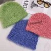 Wide Brim Hats Bucket Winter Women's Bright skein knit Plush Warm Fashion Furry Outdoor Hip hop Fisherman's 221128