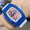 Watches Holwatch Tasarımcı Lüks Erkek Mekanik İzle Richa Milles Business Leisure RM07-01 Tam Otomatik Karbon Fiber Bant Trend Fe