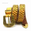 2022 Designer Ceinture Bb Simon Strass Ceinture Hommes Hip Hop Punk Mode Ceinture miss vendeur