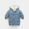 Donsjas kinderen donsjas winter tiener baby jongens meisjes katoen gewatteerde parka jassen dikke warme lange jassen peuter kinderen bovenkleding 221128