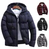 Mens Down Parkas Chaquetas de invierno Hombres gruesos Casual Cremallera Cálida Outwear Fitness Moda Chaqueta Abrigo Masculino Streetwear Ropa a prueba de viento 221129