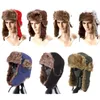 Chapéus caçadores homens unissex harm soldado earflap flaps de inverno chapéu de esqui bombardeiro 221129