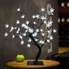 Kerstdecoraties luxe simulatie kersen bloesem bloem gloedbomen 40 cm lang 36 pc's led nachtlichten voor bruiloft raam indoor decor