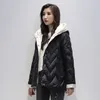 S Down Parkas Ailegogo Casual Female Hooded White Duck Short Coat Winter Women Ultra Light Jacka Ladies Warm Snow Outwear 221128