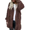 Women s Fur Faux 80 SWinter Cardigan Coat Plus Size Solid Hooded Long Sleeve Autumn Winter Warm 221128