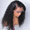 13x4 Deep Wave Frontal Wig Full Lace Front Human Wigs para mulheres Água Brasileiro Curly