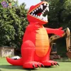 Llegada de un dinosaurio inflable gigante de pie, modelo de globos de dinosaurio de dibujos animados para decoración de eventos de fiesta, juguetes deportivos