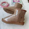 Austrália crianças sapatos neve uggslies botas quentes clássico brilhante jovens meninas meninos wggs couro genuíno designer neve sapato crianças crianças botas crianças calçados