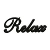 Objetos decorativos Figuras Matt Wooden Palavras de madeira Sign Grátis "Relax" Desktablefelfelfome Walloffice Decoração Arte 12 x 425 x 1 polegada 221129