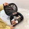 Grande senhora preto sacos de cosméticos moda maquiagem saco feminino designers de higiene pessoal bolsa de viagem senhoras bolsas presente compõem caso organizador283v