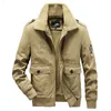 Mäns jackor Chaifenko Bomber Parka Coat Winter Warm Thick Fleece Fur Collar Military Brand Army Tactics 6xl 221129