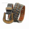 2022 Designer Ceinture Bb Simon Ceinture Strass Hommes et Femmes Même Rivet Boucle Ardillon Taille Sceau Personnalité Réseau Rouge Tendance Ceinture Polyvalente