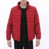 Men's Down Quality 2022 Stand Collar Jacket Autumn Winter Large Coat Warm 90% Duck Filler Ultra Thin Light Male Outwear