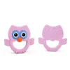 Dentition hibou en Silicone de qualité alimentaire bricolage accessoires de chaîne de sucette de dentition pour bébé perles en Silicone jouet collier cadeaux