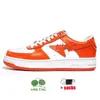 Chaussures décontractées Bapestas Chaussures Baskets Baskets Gris Orange Peinture Splatter Ivoire Nouveau A Bain Bapesta Femmes Hommes Chaussettes