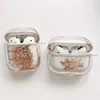 moda Accessori per cuffie Quicksand Star AirPods Pro 1 2 3 Custodie protettive Hipster marca Airpods Pro con paillettes Custodia rigida per PC