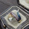 Wedding Rings VAGZEB Fashion Trends Animal Snake Women Ring Gold Silver Color CZ Stone Exquisite Stackable Snake-shape Trendy